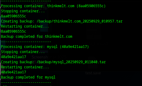 Quick and Fast Docker Container Backups.