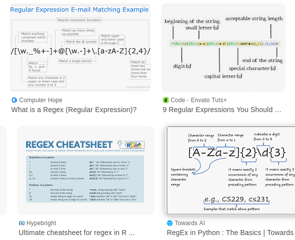 Regex / grep: Learning Regex Fast! ++IP Whois CheatSheets!