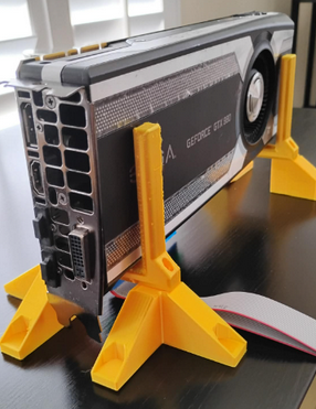 GPU Portable Bracket 3D Printed!