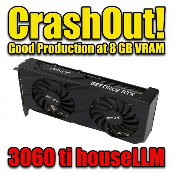 Game Changer! Crash-Out! Good Production on a Ryzen 5 2600 (6-core/12thread AMD) w 3060ti/8GB VRAM